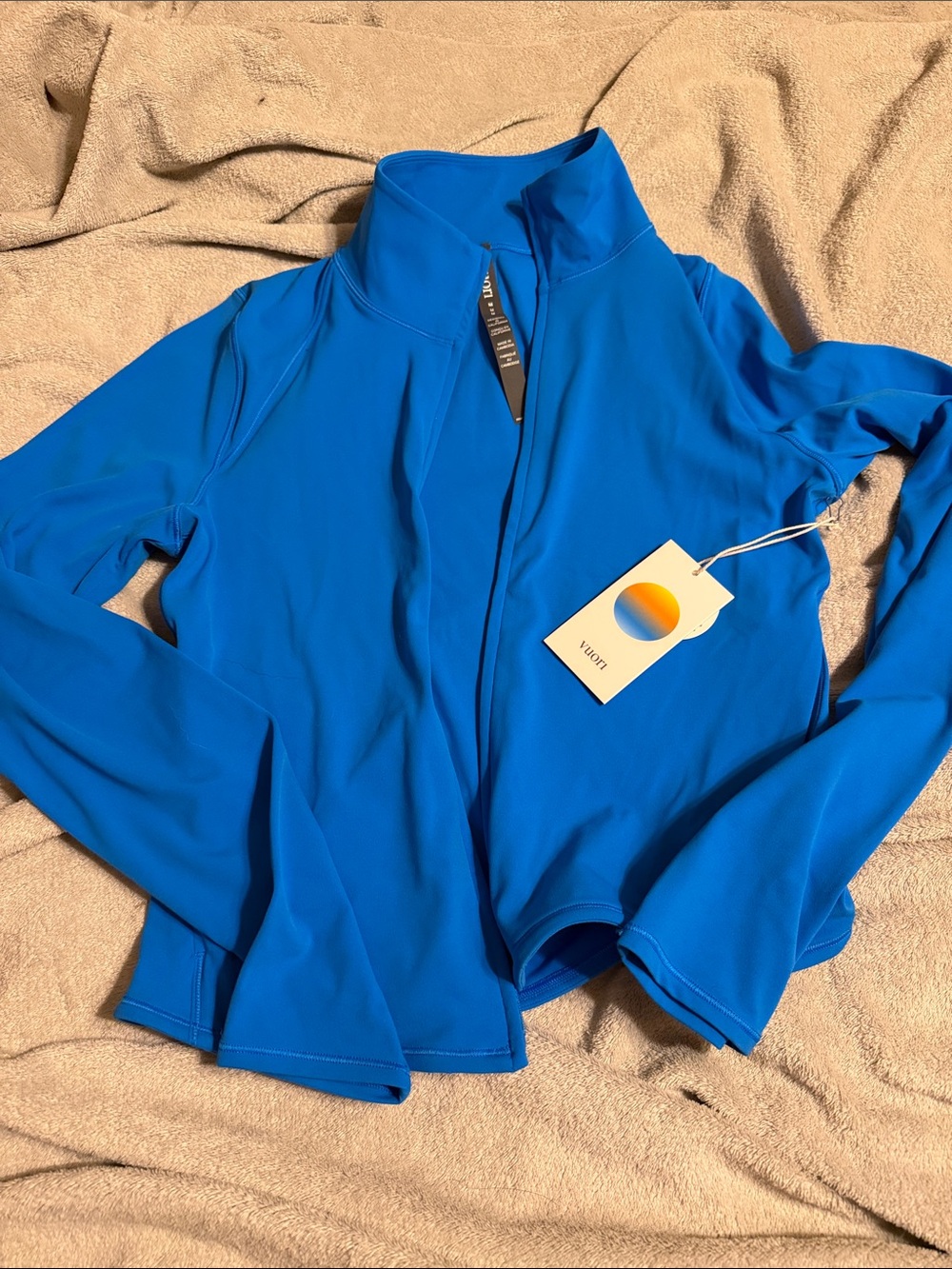 Vouri All the Geels full zip jacket in Regatta Blue